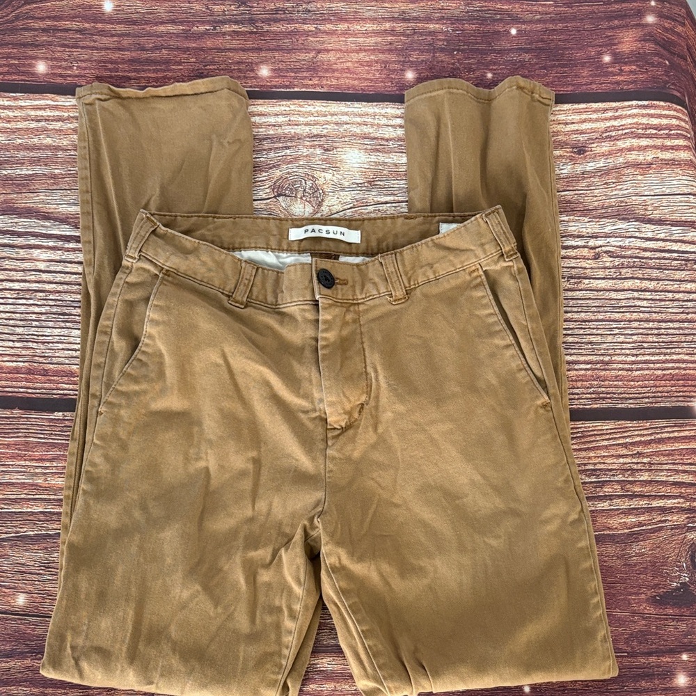 PacSun Men's Tan Chinos